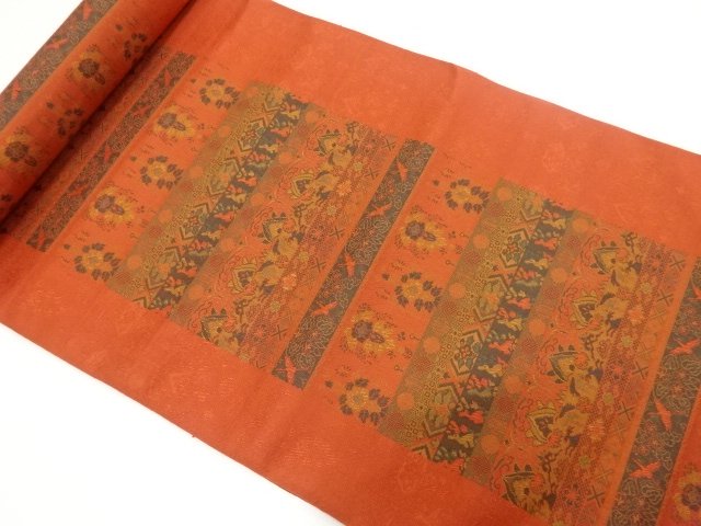 JAPANESE KIMONO / SHIRASU TEXTILES: HORIZONTAL STRIPES / ANIMAL / FLOW